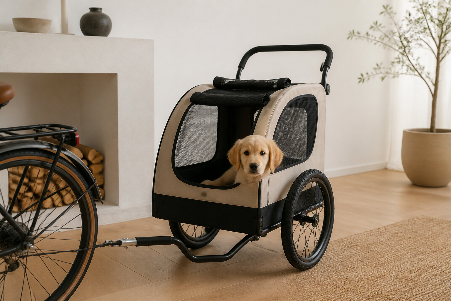 Puppyfietskar kopen: 4 modellen voor korte en lange ritten